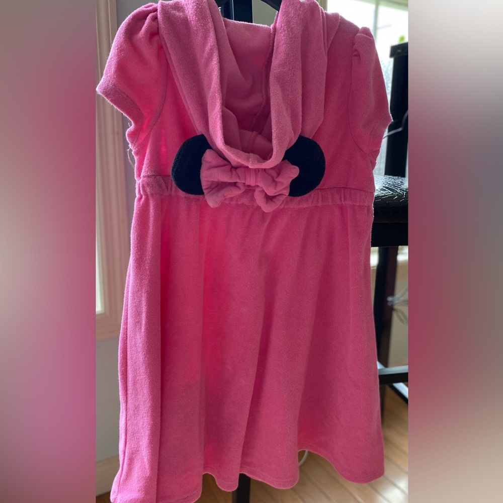 Disney Pink Minnie Mouse girls terry cloth coverup - Picture 2 of 13
